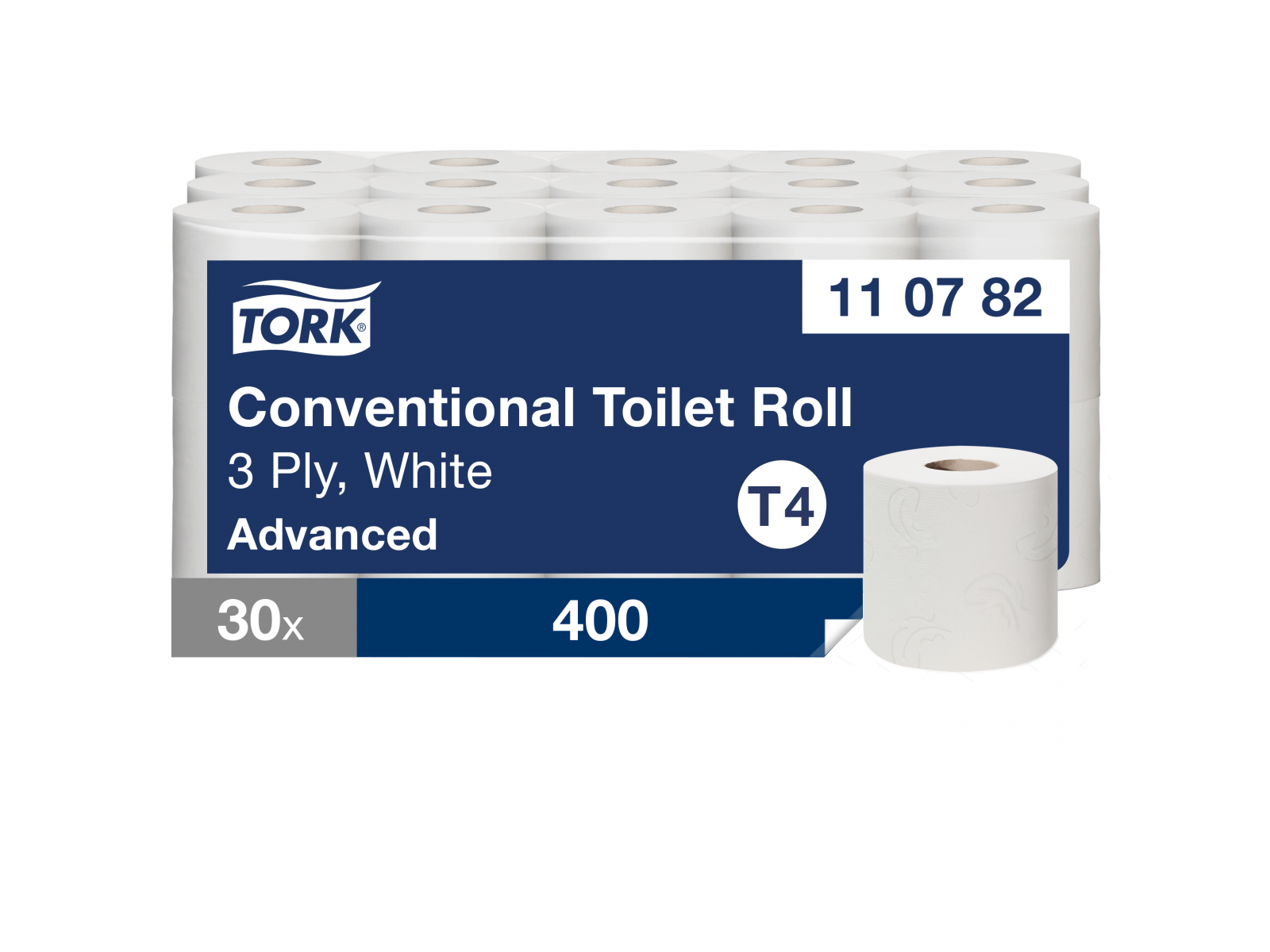 Papier toaletowy TORK 110782 ADVANCED T4 (30 rolek) 30m 3 warstwy